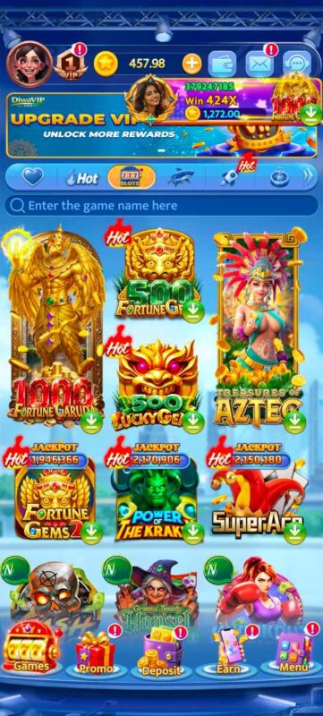 Diwa VIP App Interface Screenshot